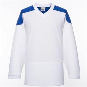 Maillots de hockey sur glace vierges pour hommes chemises de hockey de pratique en gros de bonne qualité 017