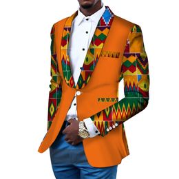 Hommes Blazer Slim Fit Fancy Blazers costume veste african hommes vêtements Blazer Robe de mariée Dashiki Bazin Riche Ankara Wyn145 220504