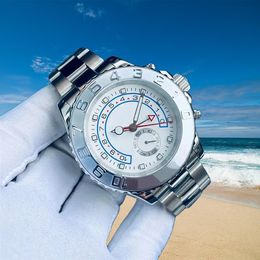 Men Blue Dial Ice Out Gold Watches for Diamond Mechanical Wristwatch 44 Mouvement automatique Top Brand High Role Wrist Wrists Designer Watch Men