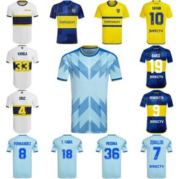 Hommes Boca Juniors Club Team BENEDETTO Maillots de football FERNANDEZ VALDEZ ADVINCULA VARELA FABRA VILLA WEIGANDT MERENTIEL 4 FIGAL 36 MEDINA Kits de chemise de football 23/24