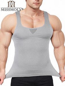 Men Body Shaper Compression Tops Tops Trainer CORSET Slimming Gest Abs Abdomen Gym Shirts Workout Shapewear Under-Shirt 240508