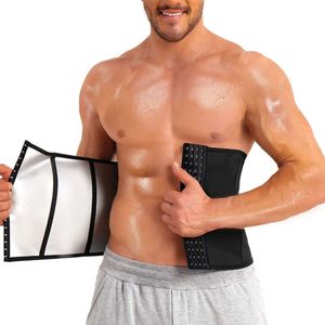 Ceinture de Sauna pour hommes, modelant le corps, entraîneur de taille, vêtements d'entraînement amincissants, perte de poids, brûle les graisses, bandes de sueur, ceinture de Sport, Fitness