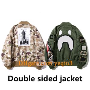 Heren Bomberjack Honkbaljack Flightjack Massaal letters en borduurontwerp Trendy bijpassend kunstleer fleecejack camouflagejack Aziatische maat b11