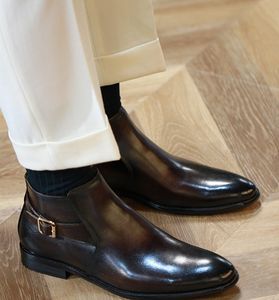 Botas de hombre Casual invierno Martin 2022 estilo británico Chelse Cargo zapatos moda bota occidental 701