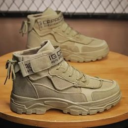 Boots Men Boots Tactical Military Combat Boots Outdoor Randonnée Hiver Shoes Light Light Non Slip Men Desert Boots Botkle Bota Masculina 240430