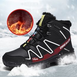 Botas de hombre Botas de nieve cálidas de invierno Hombres casuales Invierno Salomón Zapatos de senderismo Hombres Calzado Tobillo Botas Zapatos de Hombre 48 201215