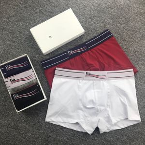 Boxer en coton pour hommes, sous-vêtement de luxe classique arc-en-ciel, confortable et respirant, de haute qualité, avec boîte