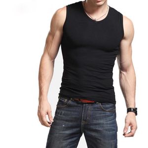 Hommes garçon corps Compression couche de Base sans manches gilet d'été thermique sous le haut t-shirts débardeurs collants de Fitness