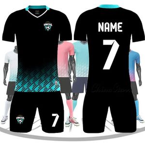 Hommes Garçons Vêtements De Football Ensembles Maillots De Football À Séchage Rapide Respirant Survêtement Jersey Sportswear Survetement Personnalisé 240321