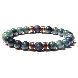 MEN BRACKET NATUURLIJKE STEEN kralen Bracband Heren Lava Stone Diffuser Bracelet For Women Wood Bead Accessoires Sieraden Homme