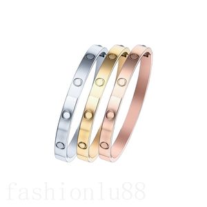 Bracelet homme titane mode acier amour bracelets plaqué or argent cadeaux saint valentin à la mode bracelet commémoratif vis classique bracelet homme charme C23