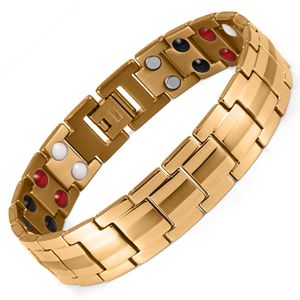Bracelet magnétique tressé pour hommes, Tennis, arthrite, énergie, santé, chaîne cadeau, aimants de thérapie, vente en gros