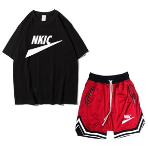 Men Brand Logo korte mouwen T-shirt shorts tracksuit sets sets heren mode sportkleding heren zomersets buitensporten mannelijk