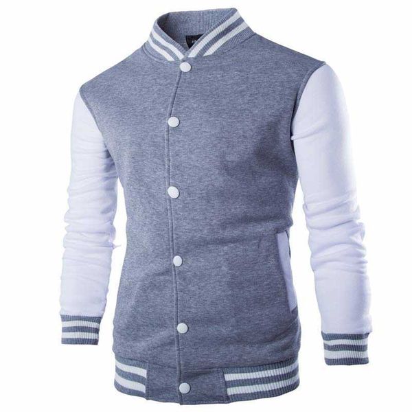 Hommes Marque Élégant Veste Homme Hommes / Garçon Baseball Veste Hommes Design De Mode Vin Rouge Mens Slim Fit College Varsity Veste 211013