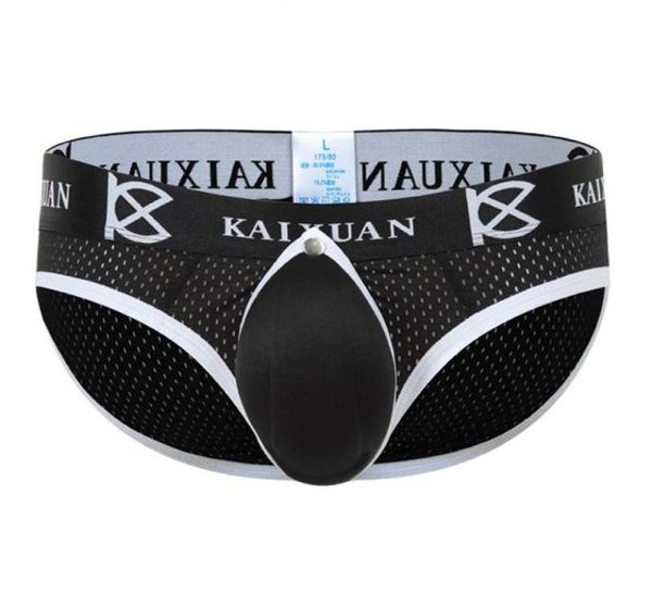 Men Briefes Mâle Gay Penis Souchan sous-vêtements arrière Open Front Front Avible Jockstraps Men039s Mélanges Sexy Enhancing Sponge Cup Pad UN7918581