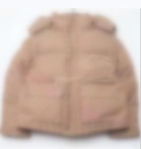 Hommes Marron Toile Rembourré Doudoune Designer Femmes Poche À Fermeture Éclair Nylon Manteau Capuche Cordon D'hiver Chaud Outwear