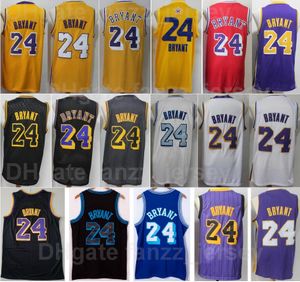 Hombres Bryant Basketball Jersey 8 Para fanáticos del deporte Algodón puro Negro Blanco Amarillo Azul Púrpura Color del equipo Camisa Transpirable Bordado y costura Excelente calidad