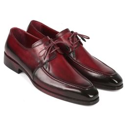 Men Business Cowhide S Lace Up Head Slip On Dress Shops para fiesta de bodas Mocasillas de moda Vintage Dre Shoe Fahi Loafer