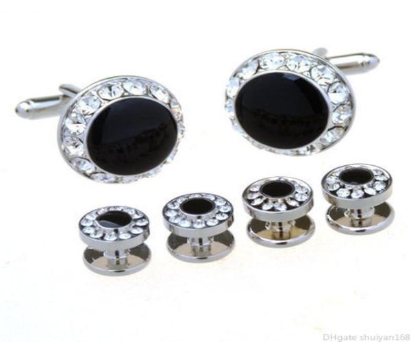 Boutons de manchette de styliste pour hommes et femmes, ensemble de boutons de manchette en strass, chemise française pour hommes, boutons de manchette, boutons de manchette, bijoux5248297