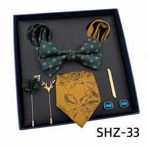 Cravate d'affaires pour hommes Impression tissée en polyester SHZ-33