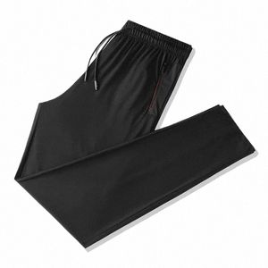 Hommes Camoue Pantalon de soie de glace coréen Fi Sporting Pantalons pour hommes Casual Mince Cool Summer Camo Pantalon de survêtement Plus Taille 9XL 53ZE #