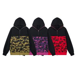 Heren camouflage jack met capuchon Camo vest trui hiphop hoodies sweatshirt streetwear jassen