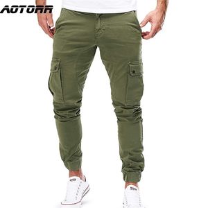 Hommes Cargo Pantalon Militaire Casual Pantalon Maigre Joggers Pantalon De Jogging Multi-poches Sportswear Homme Tactique Hip Hop Crayon Pantalon 210714