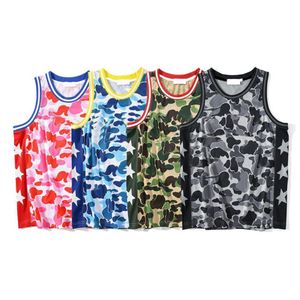 Mannen Casual Camouflage Trainingspakken Mode Shorts Fitness Gym Vest Elastische Broek Man Grafische Tees Stijlvolle Mouwloze Pakken M-3XL283C