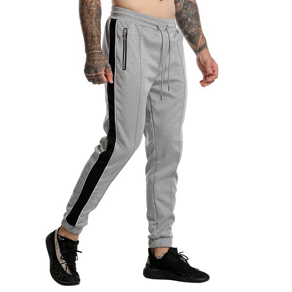 Pantalon de survêtement de sport décontracté pour hommes, coupe Slim, pantalon de survêtement de course avec poche, bas de survêtement de Fitness pour hommes, pantalon slim pour hommes Male Pants