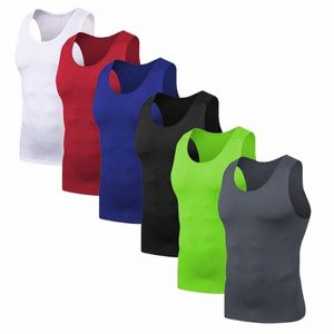 Men de gymnase décontracté Gym Bodybuilding Shelt Shirt Fitn Basketball Tops Terre de course à sec