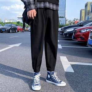 Mannen Casual Broek Solid 5XL 2021 Harem Pant Mens Harajuku Trendy Losse Elastische Taille Broek Bottoms X0723