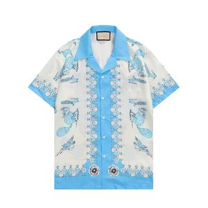 Hommes Chemises Décontractées Mode Affaires Bowling Hawaii Style Designer Tops Été Bord De Mer Plage Lettre 3D Imprimer Chemises À Manches Courtes