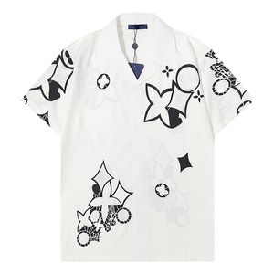 Mannen Casual Shirts Patroon Letter Print Korte Mouwen Mode Zomer Hawaii Strand Stijlen Dames Heren Shirts