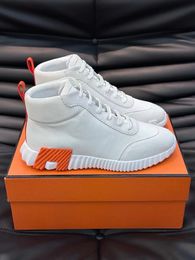 Heren casual schoenen Stuiterende hoge sneaker hoge sneakers kalfsleer veterschoenen outdoor runner trainers parijs designer paar maat 35-46Box