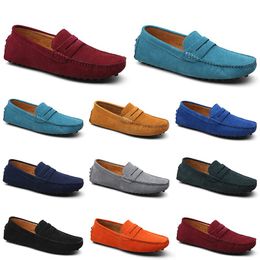 Heren Casual Schoenen Espadrilles Drievoudig Zwart Wit Bruin Wijnrood Marine Kaki Suède Heren Sneakers Instapper Bootschoen Buiten Plat Rijden Joggen Wandelen 38-52 A060