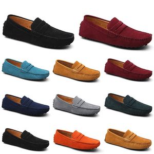 Hommes Casual Chaussures Espadrilles Triple Noir Blanc Marron Vin Rouge Marine Kaki Hommes Baskets En Cuir En Daim Slip Sur Chaussure De Bateau En Plein Air Conduite Plate Jogging Marche 38-52 A052