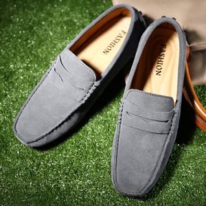 Hommes Casual Chaussures Espadrilles Triple Noir Blanc Marron Vin Rouge Marine Kaki Hommes Daim Baskets En Cuir Slip Sur Chaussure Bateau Extérieur Plat Conduite Jogging Marche 38-52 A103