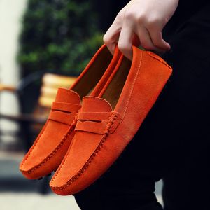 Heren Casual Schoenen Espadrilles Drievoudig Zwart Wit Bruin Wijnrood Marine Kaki Suède Heren Sneakers Instapper Bootschoen Buiten Plat Rijden Joggen Wandelen 38-52 A066