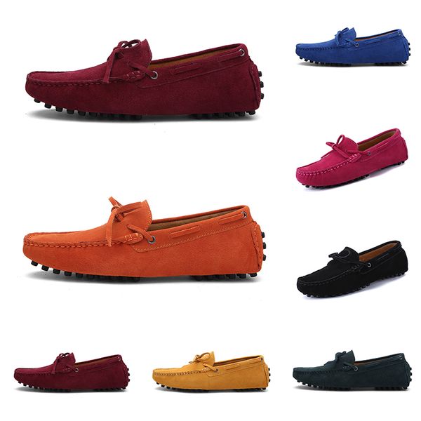 Hombres Zapatos casuales Alpargatas Triple Negro Azul marino Marrón Vino Rojo Verde Naranja Café Caoba Zapatillas de deporte para hombre Correr al aire libre Caminar catorce