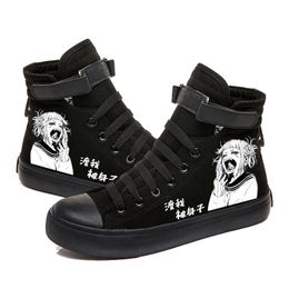 Chaussures décontractées amies Friends TV SHOW TOP HIGH TOP For Black Student Toile Breathable Toile Hip Hop Chaussures douces 240518