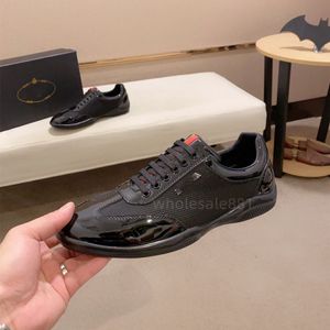 Heren Casual schoenen Echt leer Veters Metalen merk Mode klassiek Nylon sportschoenen sneakers Figuren gedrukt