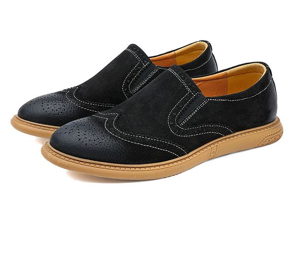 Zapatos informales para hombre, zapatos clásicos de negocios británicos con cordones, zapatos Oxford para hombre, calzado plano negro, talla 46, botas de fiesta para niños