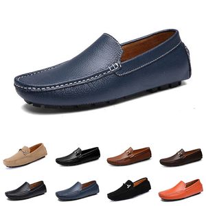 zapatos casuales para hombres mocasines Alpargatas fáciles triples negro blanco marrón Azul marino oscuro Tan claro Beige Ejército Verde Caoba zapatillas de deporte para hombre trotar al aire libre caminar color # 10