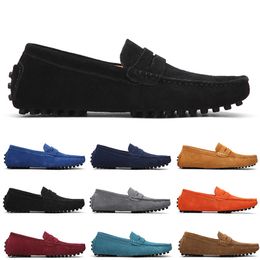 Hombres zapatos casuales color sólido negro plateado transpirable tope dlives caobania gris caminando zapatillas de zapatillas múltiples de cuero bajo suave entrenadores al aire libre