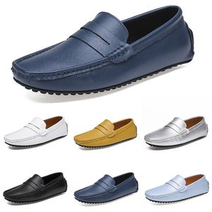 Chaussures de sport pour hommes Couleur unie Noirs Blancs Respirant Silvers Taupe Dlives Gris profond Blues Jaune Jogging Marche Low Soft Multi Baskets pour hommes Baskets d'extérieur GAI