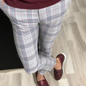 Pantalon slim décontracté pour hommes, pantalon de smoking formel pour fête d'affaires, 286d