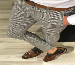 Hombres Pantalones del flaco informal Comercial Fiesta formal de Tuxedo Slacks pantalones3381309