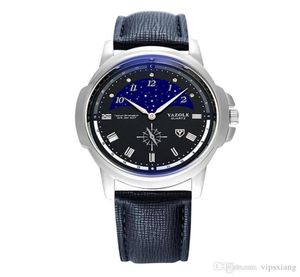 Men Casual Sports Watch Quartz Polshipwatch Fashion Business Pu Black Blue Brown Band Lederen Riem Horloges Mannelijke Luxury Clock Stars5736230