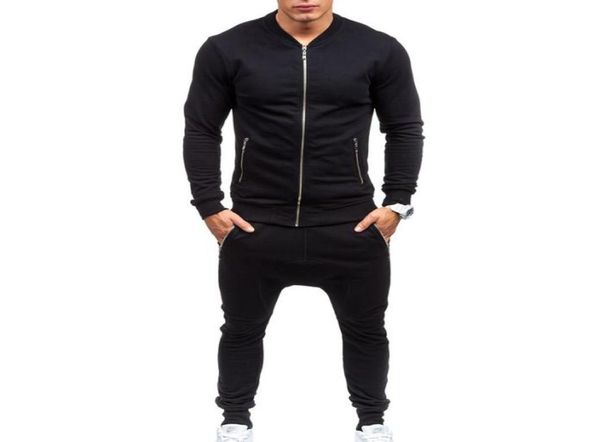 Hommes décontractés set pantalons de mode Sweatshirts plus taille xxxl ropa de Deporte Suit Black Fitness Terre Mens Tracksuits 6326914