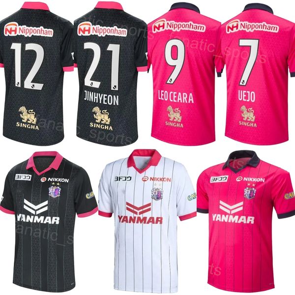 Hombres Cerezo Osaka Club Team 19 TAMEDA Camisetas de fútbol 7 UEJO 8 KAGAWA 11 CROUX 9 PEREIRA 38 KITANO 25 OKUNO Kits de camiseta de fútbol Uniforme 23/24 J1 League Deporte transpirable